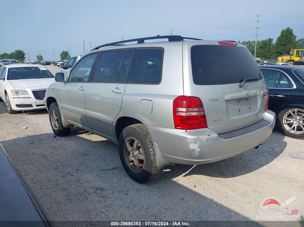 JTEHD21A630021560 2003 TOYOTA HIGHLANDER photo no. 3