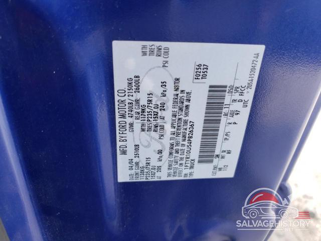 1FTYR10U54PB26367 2004 FORD RANGER photo no. 12