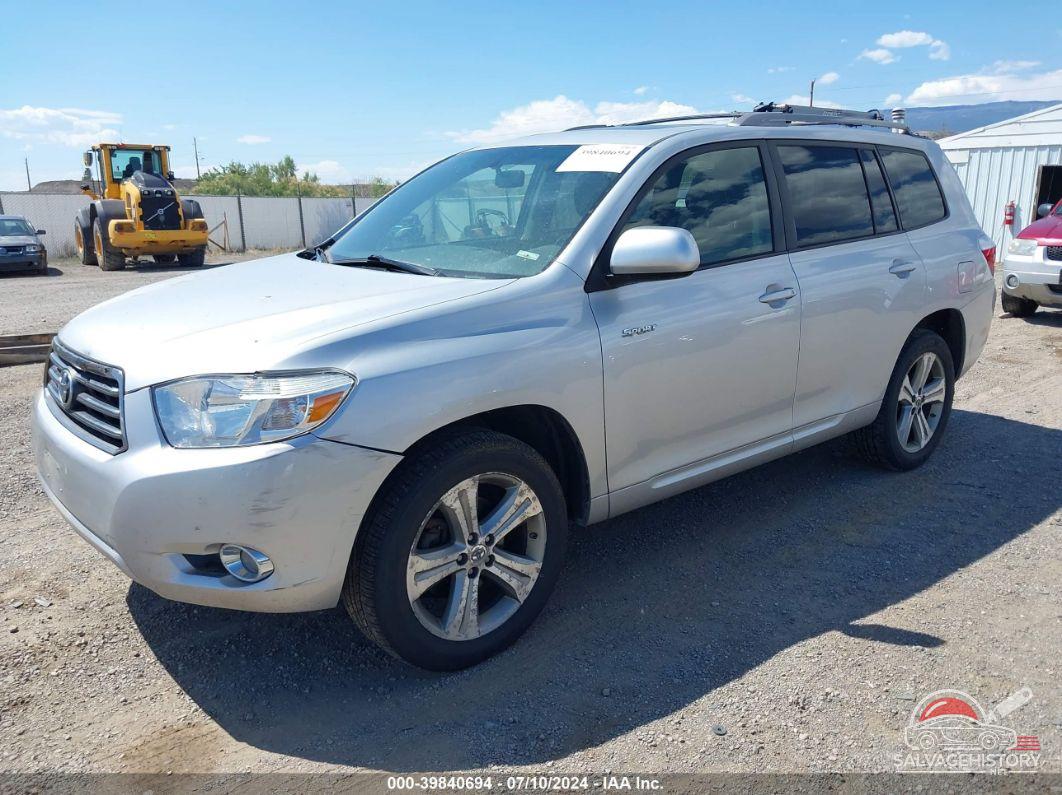 JTEES43A182001102 2008 TOYOTA HIGHLANDER photo no. 2