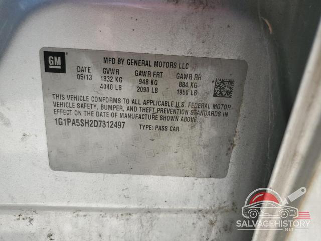 1G1PA5SH2D7312497 2013 CHEVROLET CRUZE photo no. 12
