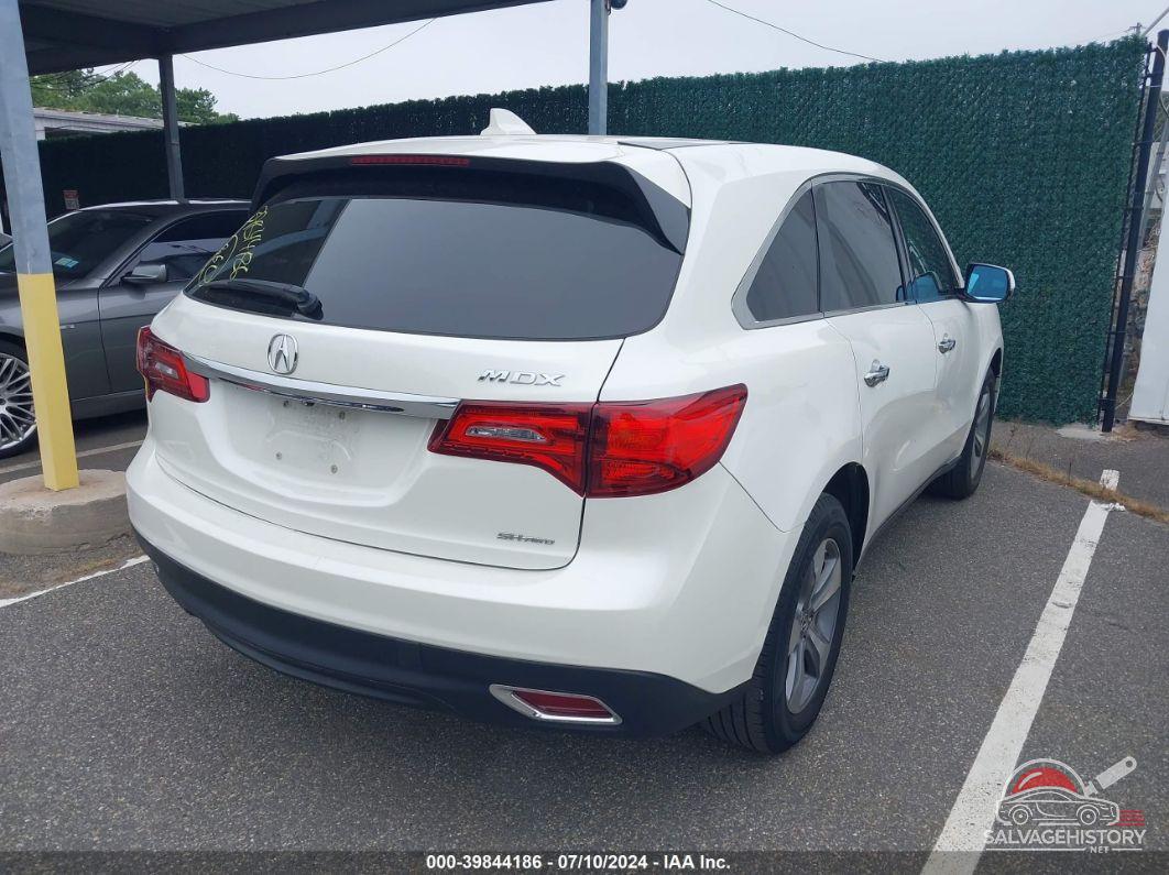 5FRYD4H29GB007303 2016 ACURA MDX photo no. 4