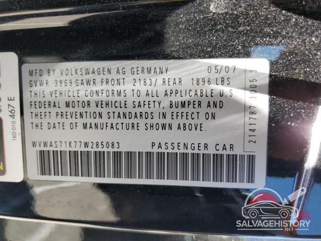 WVWAS71K77W285083 2007 VOLKSWAGEN RABBIT photo no. 12
