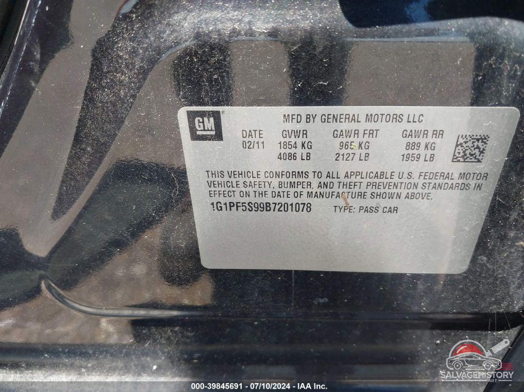 1G1PF5S99B7201078 2011 CHEVROLET CRUZE photo no. 9