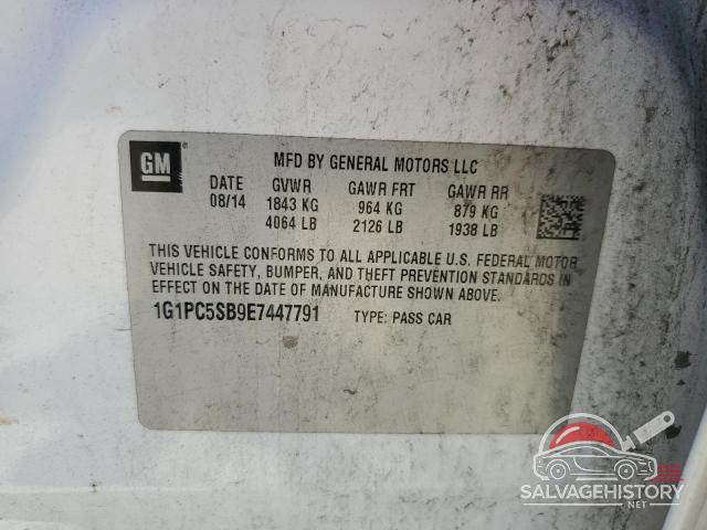 1G1PC5SB9E7447791 2014 CHEVROLET CRUZE photo no. 12