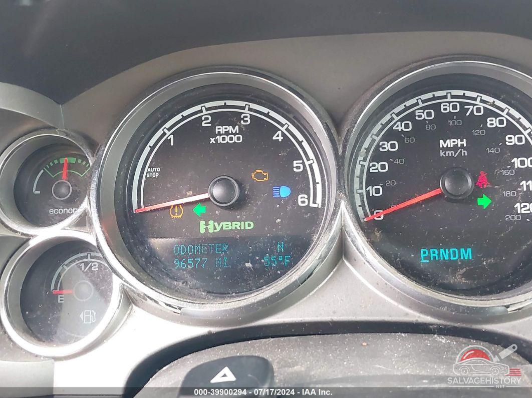 3GCXCUEJ9AG272509 2010 CHEVROLET SILVERADO 1500 HYBRID photo no. 7