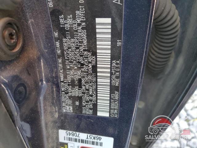 5TBDV54118S518011 2008 TOYOTA TUNDRA photo no. 12