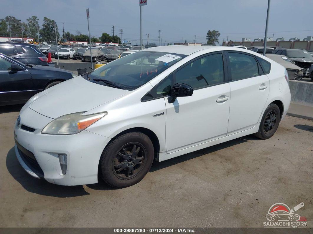 JTDKN3DU8C5395335 2012 TOYOTA PRIUS photo no. 2