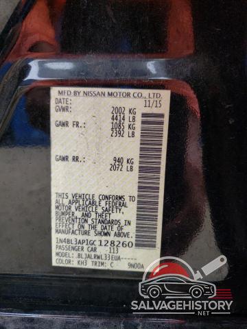 1N4BL3AP1GC128260 2016 NISSAN ALTIMA photo no. 13