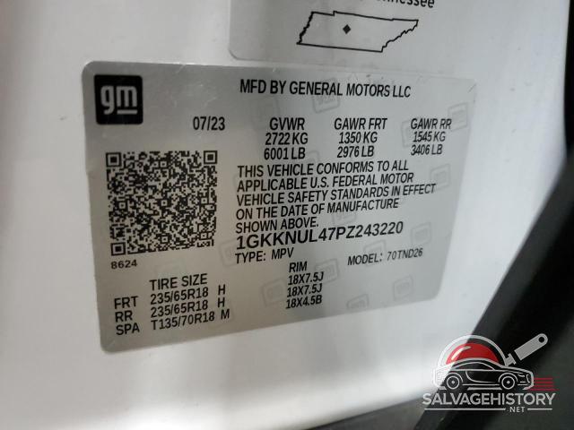 1GKKNUL47PZ243220 2023 GMC ACADIA photo no. 13
