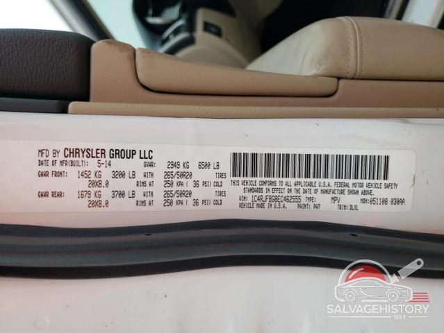1C4RJFBG8EC462555 2014 JEEP GRAND CHER photo no. 12