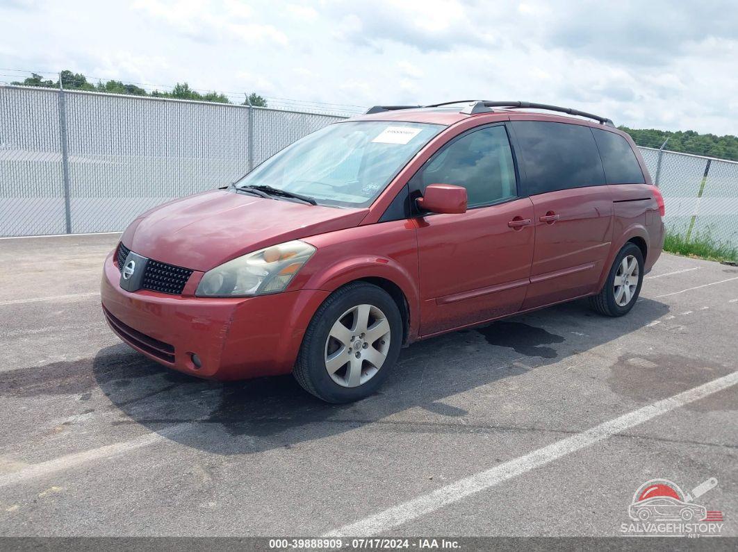 5N1BV28U64N324264 2004 NISSAN QUEST photo no. 2