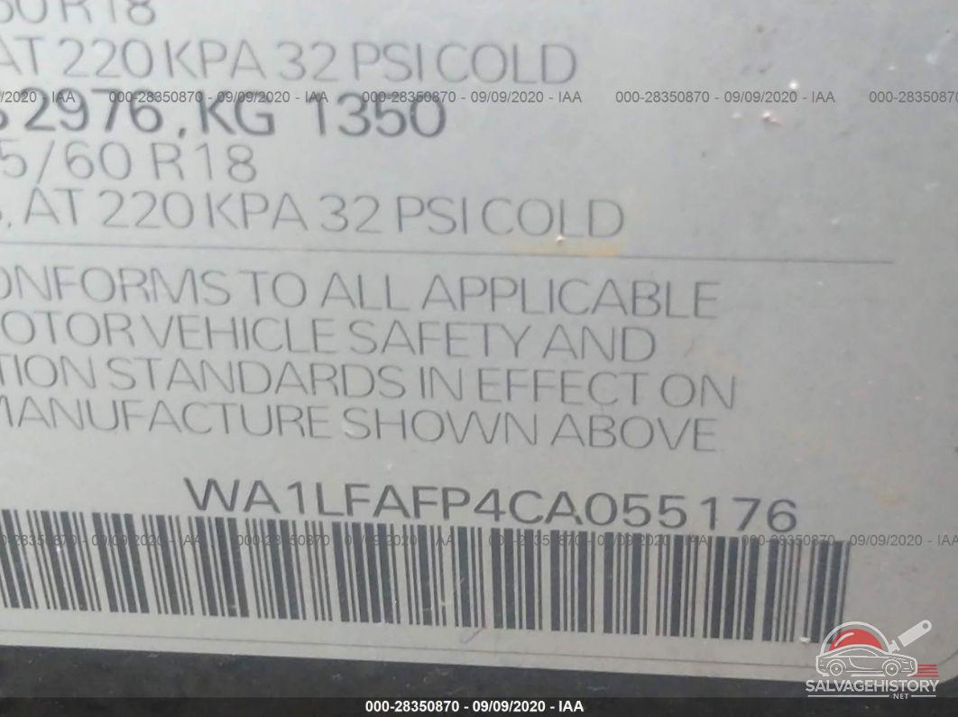 WA1LFAFP4CA055176 2012 AUDI Q5 photo no. 9
