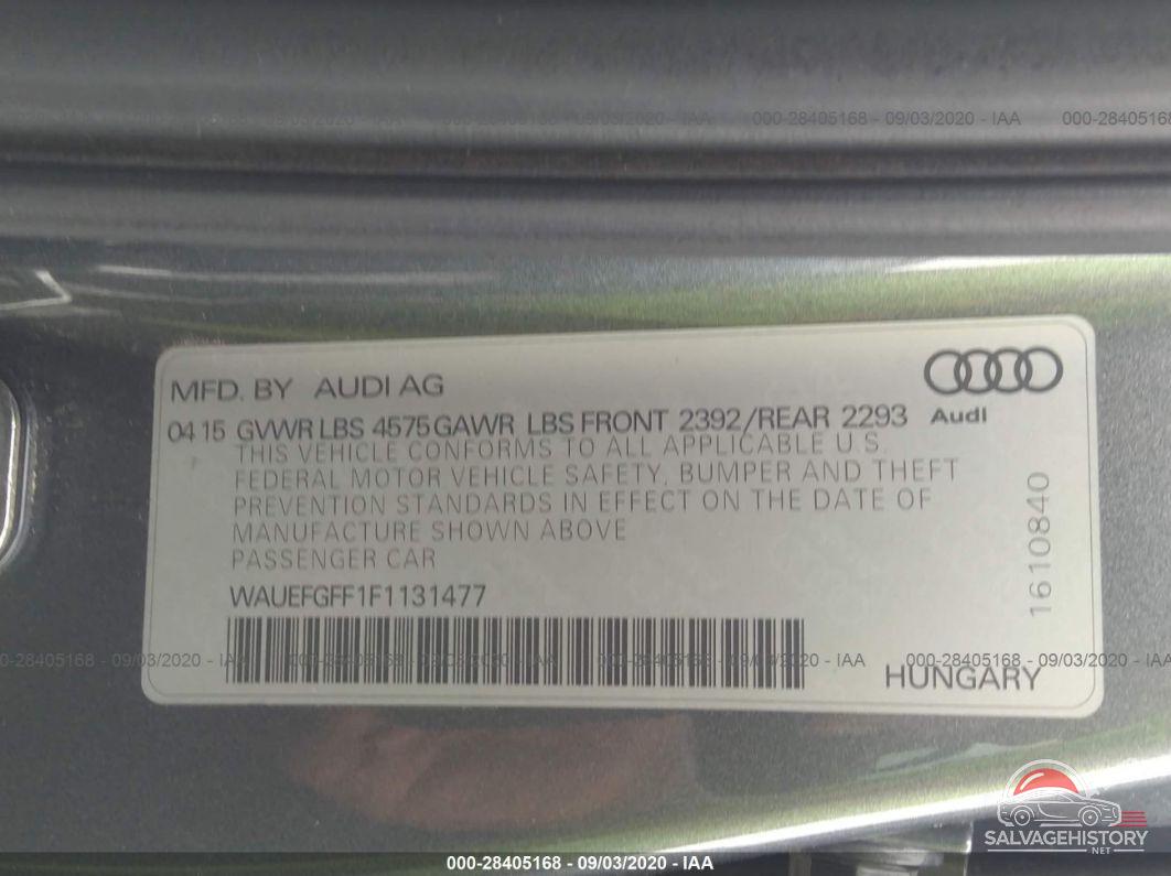 WAUEFGFF1F1131477 2015 AUDI A3 photo no. 9