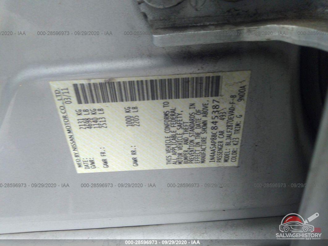 1N4AA5AP8BC845387 2011 NISSAN MAXIMA photo no. 9
