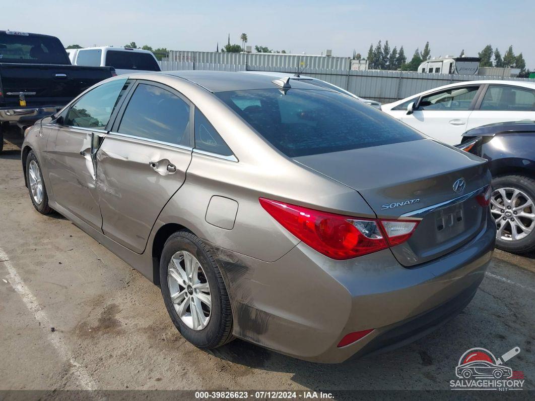 5NPEB4AC8EH868564 2014 HYUN SONATA GLS AUTOMATIC photo no. 3