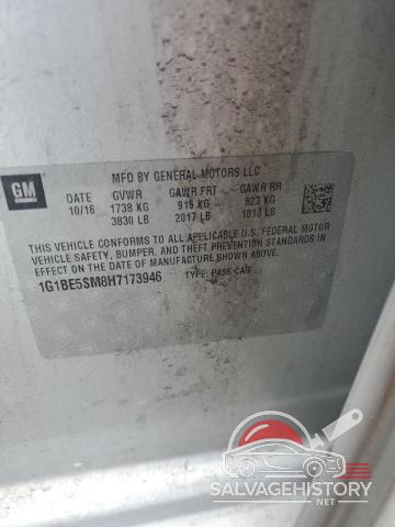 1G1BE5SM8H7173946 2017 CHEVROLET CRUZE photo no. 12