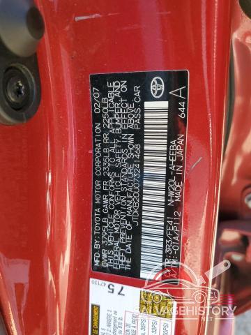 JTDKB20U073241468 2007 TOYOTA PRIUS photo no. 12