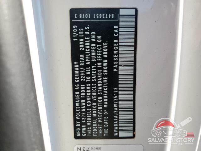 WVWBA7AJ3AW225128 2010 VOLKSWAGEN GOLF photo no. 12