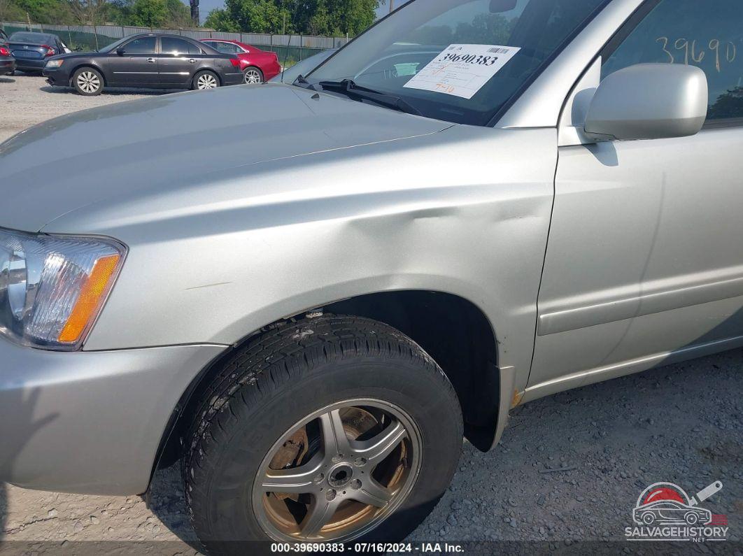 JTEHD21A630021560 2003 TOYOTA HIGHLANDER photo no. 6
