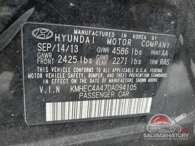 KMHEC4A47DA094105 2013 HYUNDAI SONATA photo no. 12