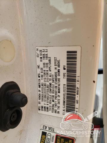 5J6RM3H30EL032278 2014 HONDA CRV photo no. 13