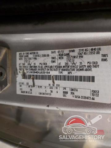 1FMCU9G94DUA59184 2013 FORD ESCAPE photo no. 13