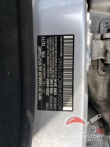 WDDGF4HB4CR215560 2012 MERCEDES-BENZ C-CLASS photo no. 12