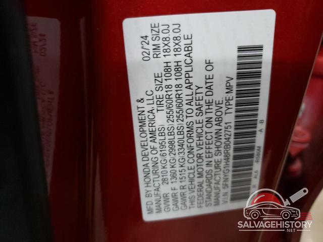 5FNYG1H48RB042751 2024 HONDA PILOT photo no. 13