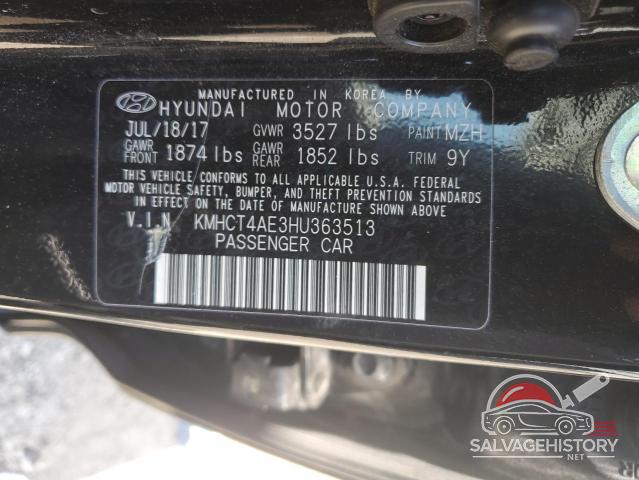 KMHCT4AE3HU363513 2017 HYUNDAI ACCENT photo no. 12