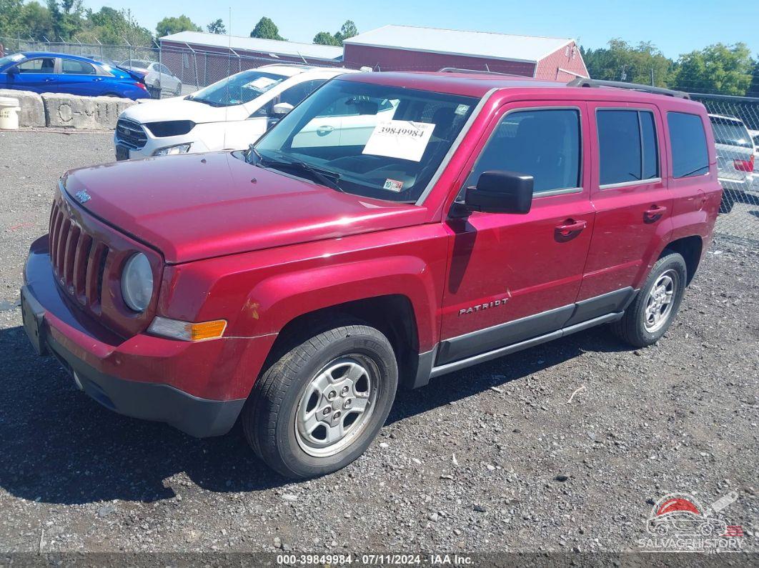 1C4NJPBA1ED709182 2014 JEEP PATRIOT photo no. 2