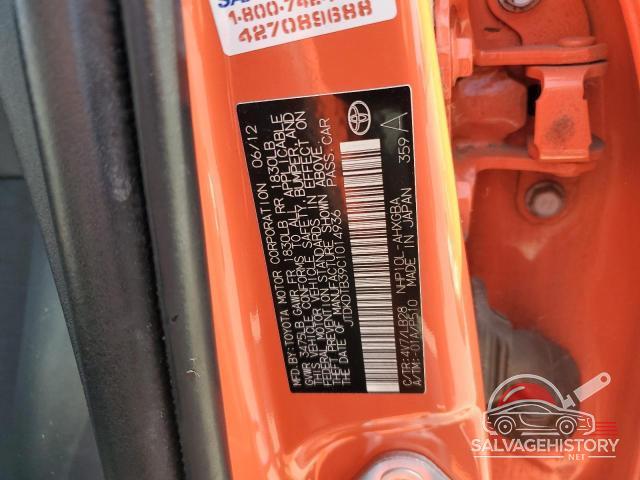 JTDKDTB39C1014936 2012 TOYOTA PRIUS photo no. 12