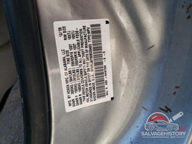 5FNRL38739B035423 2009 HONDA All Models photo no. 13