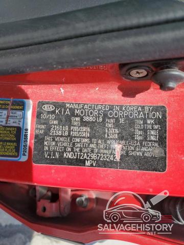 KNDJT2A29B7232422 2011 KIA SOUL photo no. 13