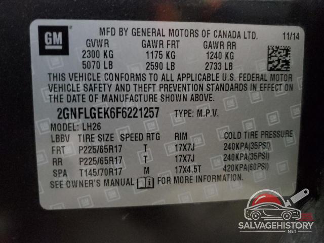 2GNFLGEK6F6221257 2015 CHEVROLET EQUINOX photo no. 14