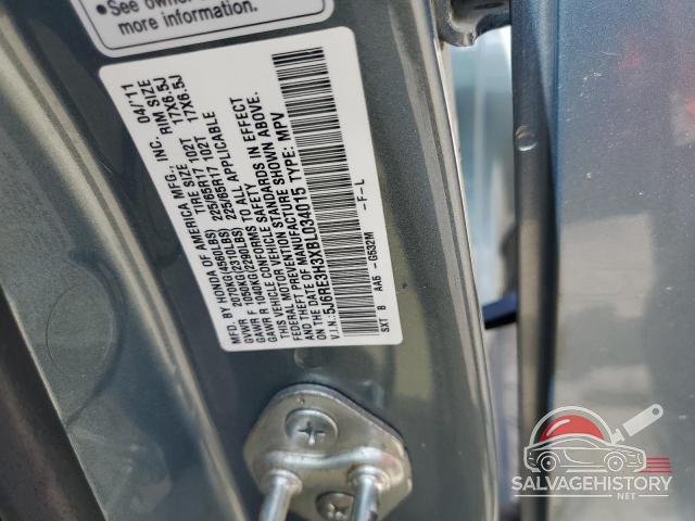 5J6RE3H3XBL034015 2011 HONDA CRV photo no. 13