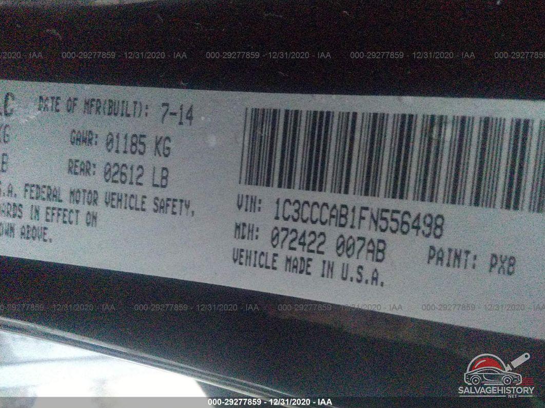 1C3CCCAB1FN556498 2015 CHRYSLER 200 photo no. 9
