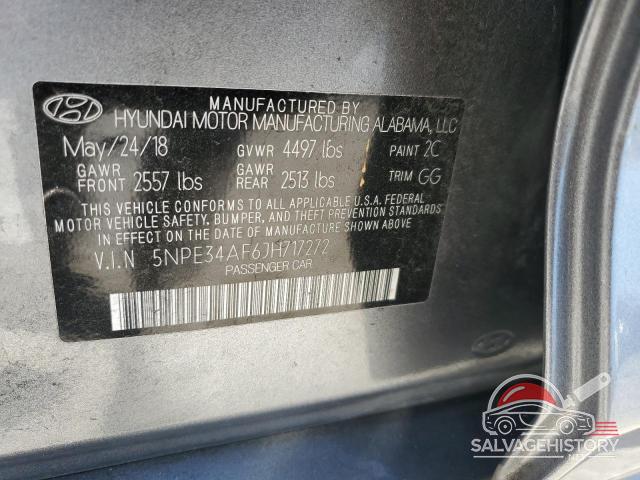 5NPE34AF6JH717272 2018 HYUNDAI SONATA photo no. 12