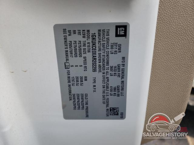 1GKUKCE0XAR202299 2010 GMC YUKON photo no. 13