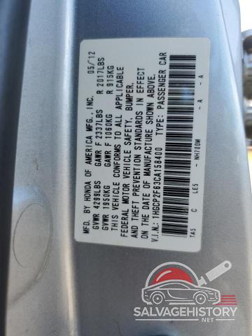 1HGCP2F63CA158400 2012 HONDA ACCORD photo no. 12