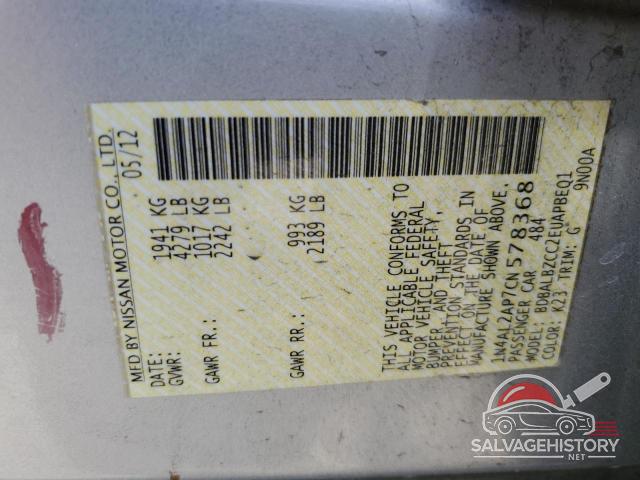 1N4AL2AP7CN578368 2012 NISSAN ALTIMA photo no. 12