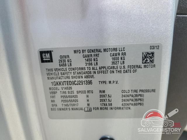1GKKVTED9CJ291396 2012 GMC ACADIA DEN photo no. 13