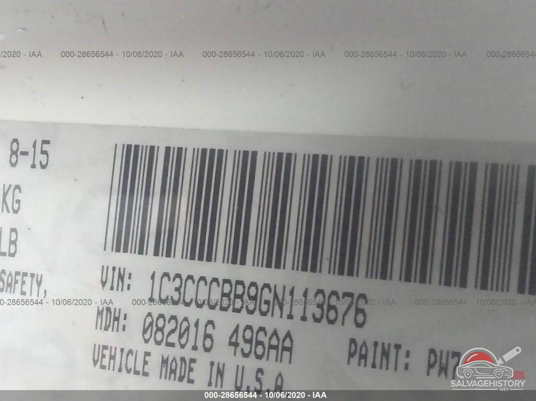 1C3CCCBB9GN113676 2016 CHRYSLER 200 photo no. 9