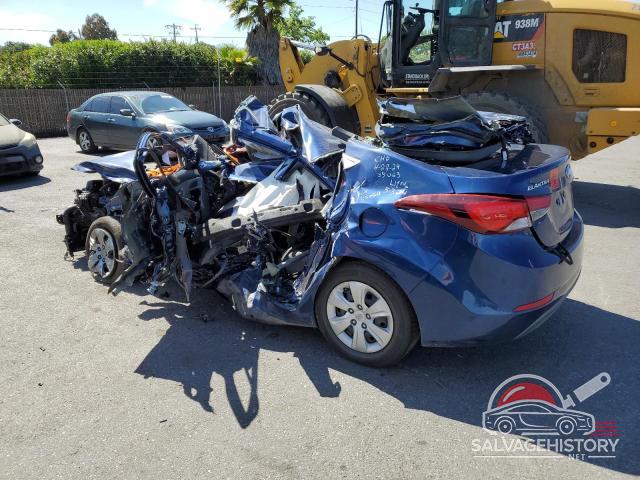 5NPDH4AE6GH700677 2016 HYUNDAI ELANTRA photo no. 2
