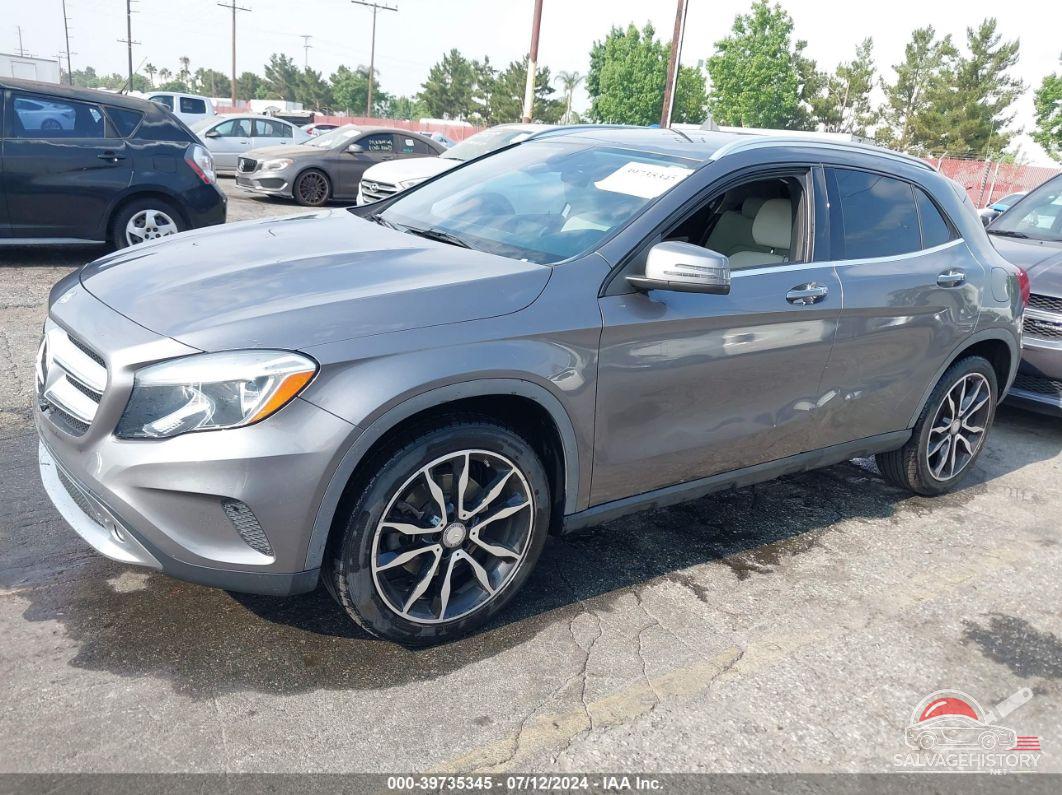 WDCTG4GB6FJ089030 2015 MERCEDES-BENZ GLA 250 photo no. 2