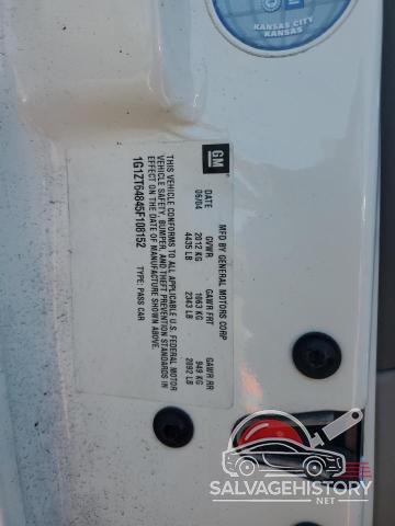 1G1ZT64845F108152 2005 CHEVROLET MALIBU photo no. 12