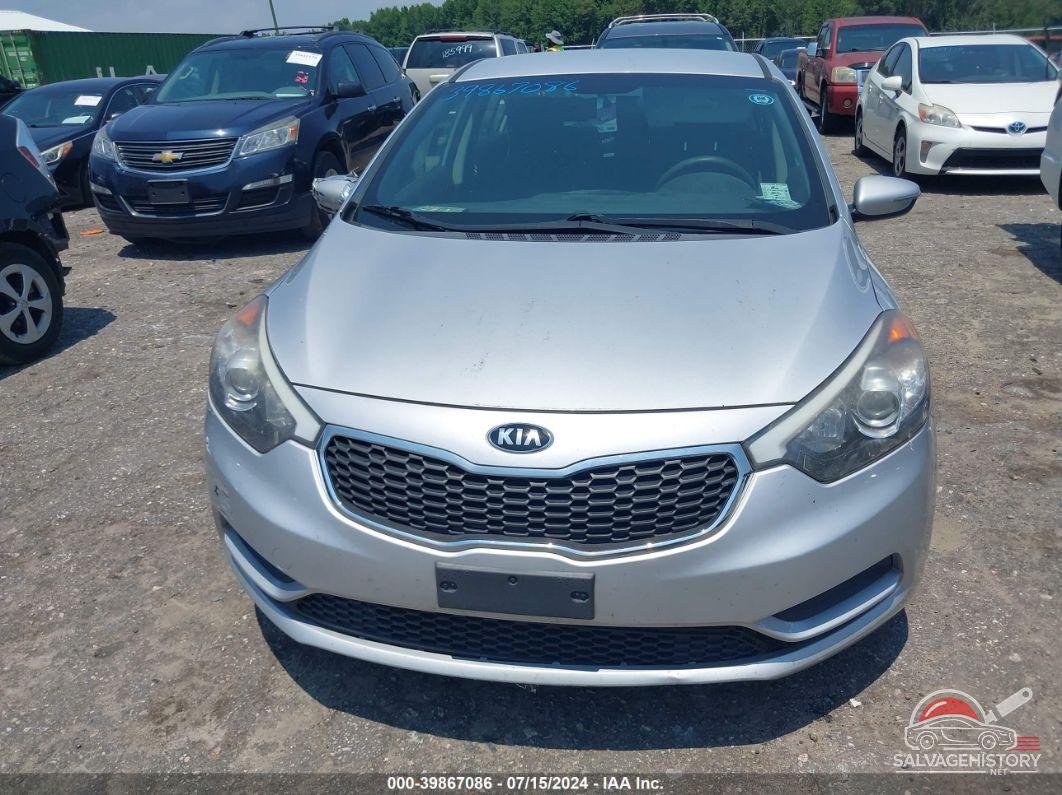 KNAFX4A69G5540263 2016 KIA FORTE photo no. 6