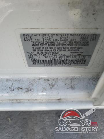 3N1AB7APXHY319638 2017 NISSAN SENTRA photo no. 12