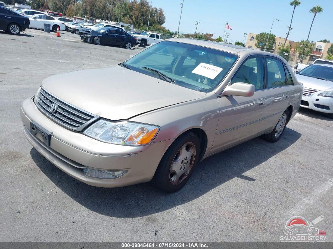 4T1BF28BX3U313977 2003 TOYOTA AVALON photo no. 2