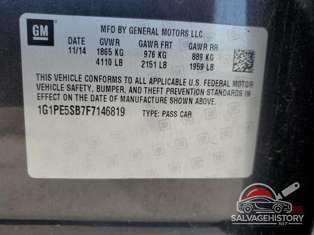 1G1PE5SB7F7146819 2015 CHEVROLET CRUZE photo no. 12