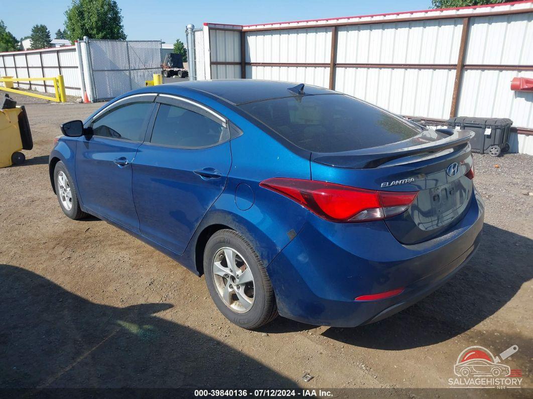 KMHDH4AE6FU390417 2015 HYUNDAI ELANTRA photo no. 3